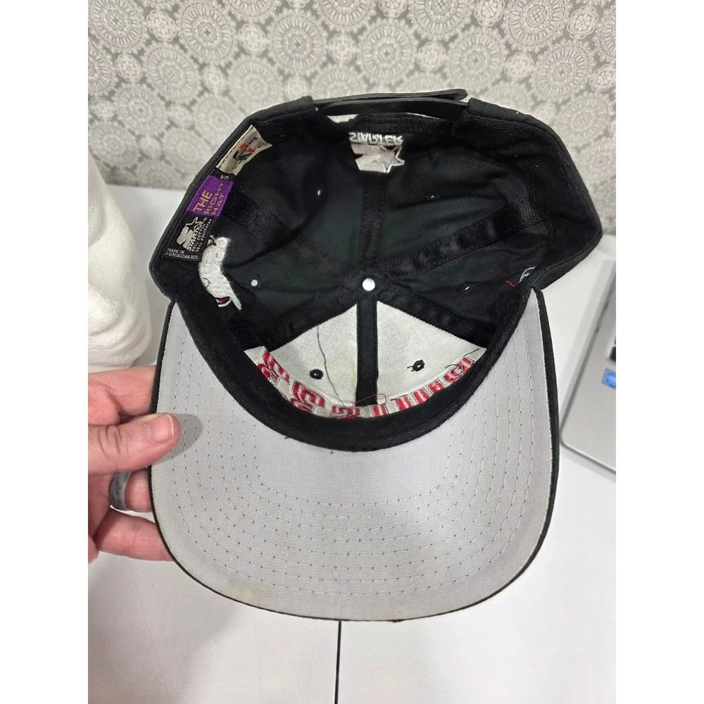 Chicago Bulls 33 Pippen‎ Starter Black Red Embroidered Snapback Hat Cap NBA
